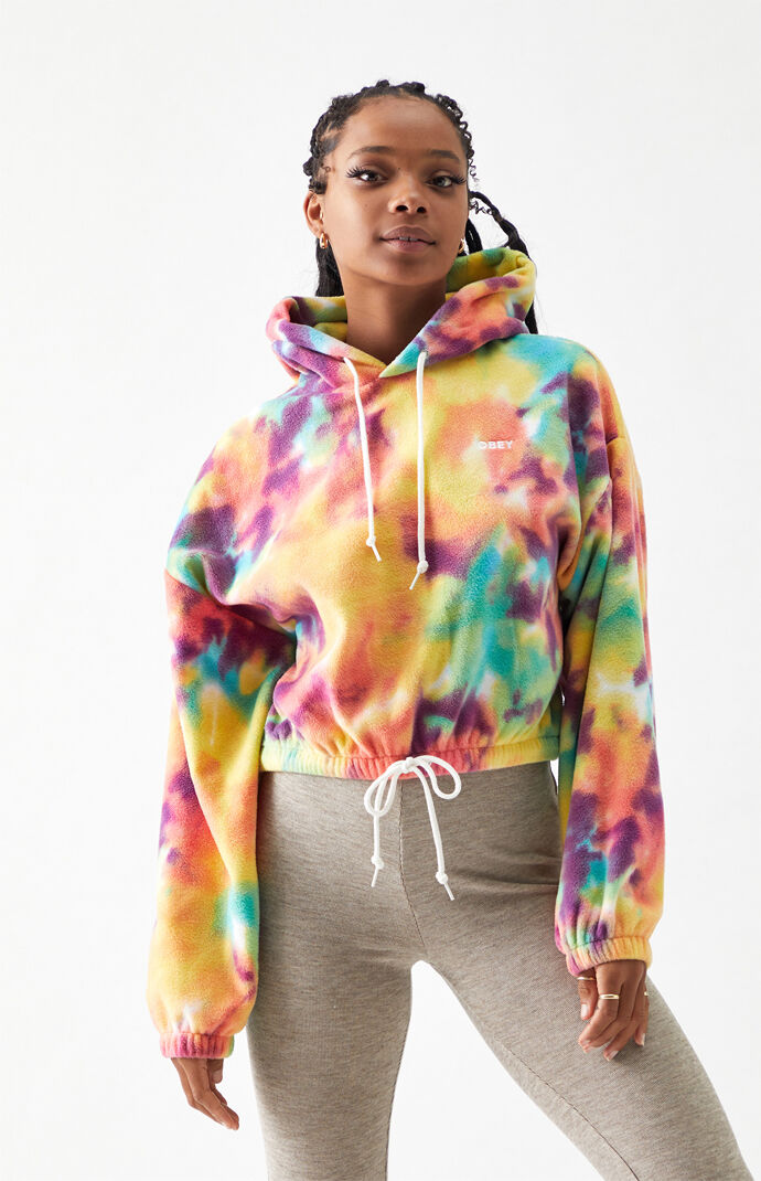 obey cropped hoodie