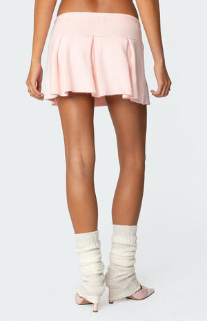 Easter Pleated Knit Mini Skirt image number 5