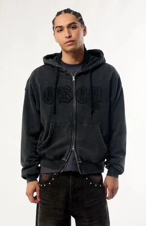 Gothic Zip Up Hoodie image number 1