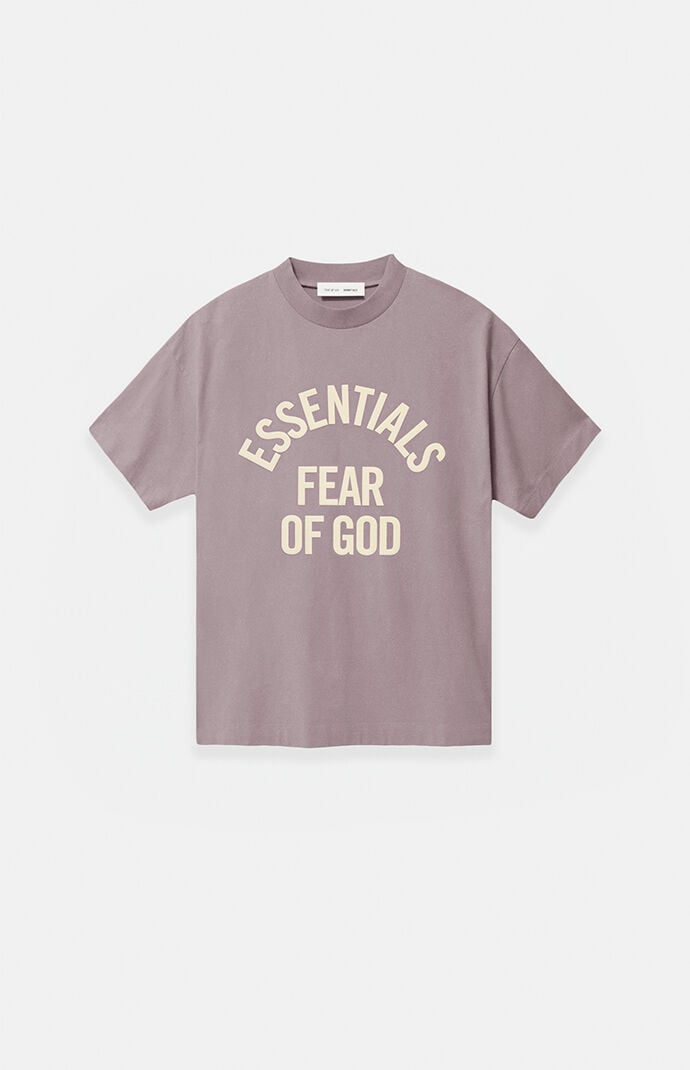 Fear of God Kids Faded Mauve Campus â90s Short Sleeve T-Shirt