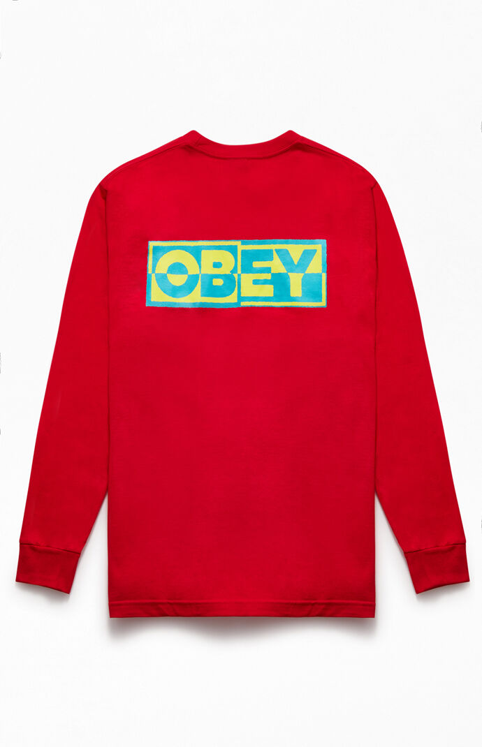 Obey Inside Out Obey 3 Long Sleeve T Shirt Pacsun
