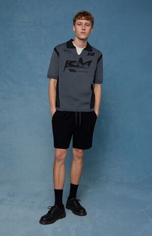 Black Linen Shorts image number 2