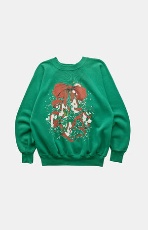 90s Christmas Bow Crew Neck Sweatshirt image number 1