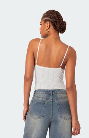 Krysten Lacey Pointelle Bodysuit image number 5