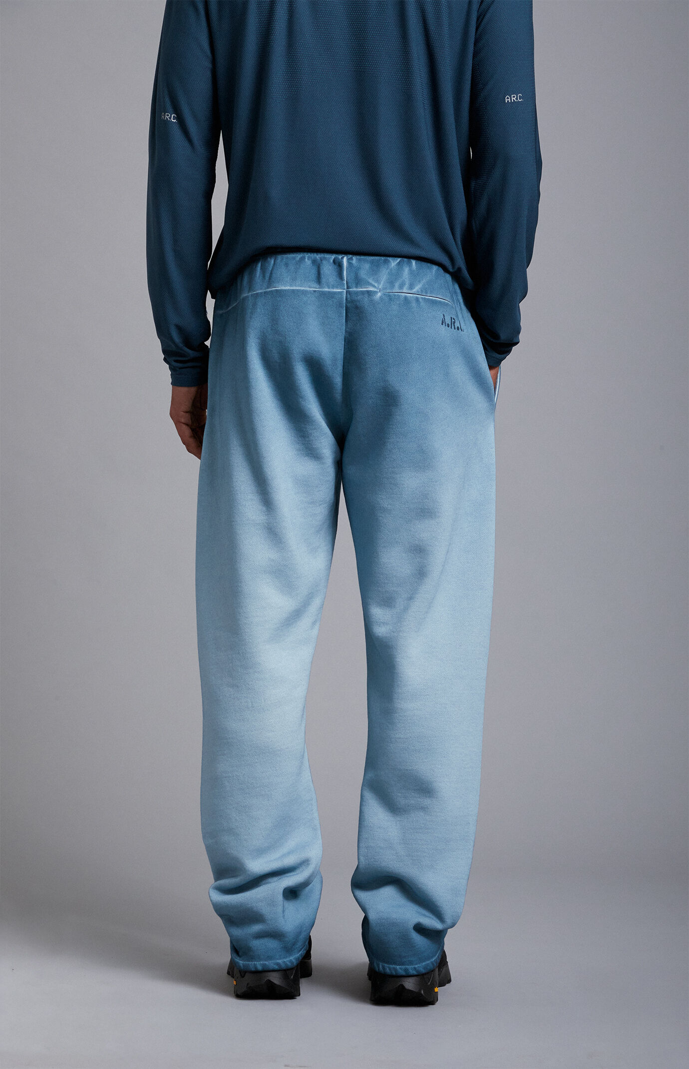 A.R.C. Blue Heavyweight Fleece Baggy Sweatpants