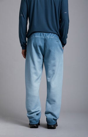 Blue&nbsp;Heavyweight Fleece Baggy Sweatpants image number 4