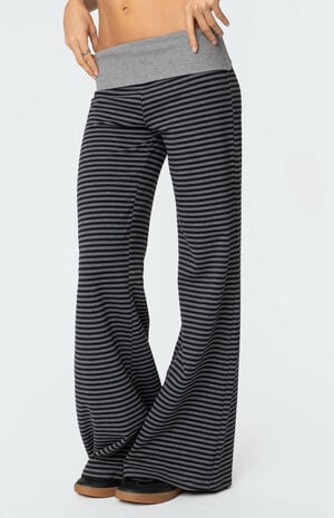 Meggy Striped Fold Over Pants image number 4