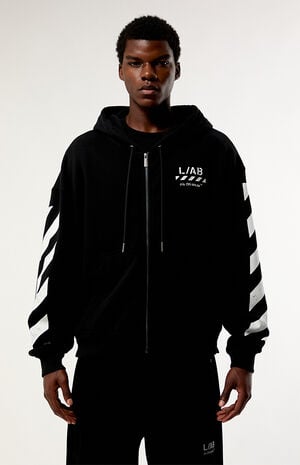 Core Diagonal Zip Up Hoodie image number 1