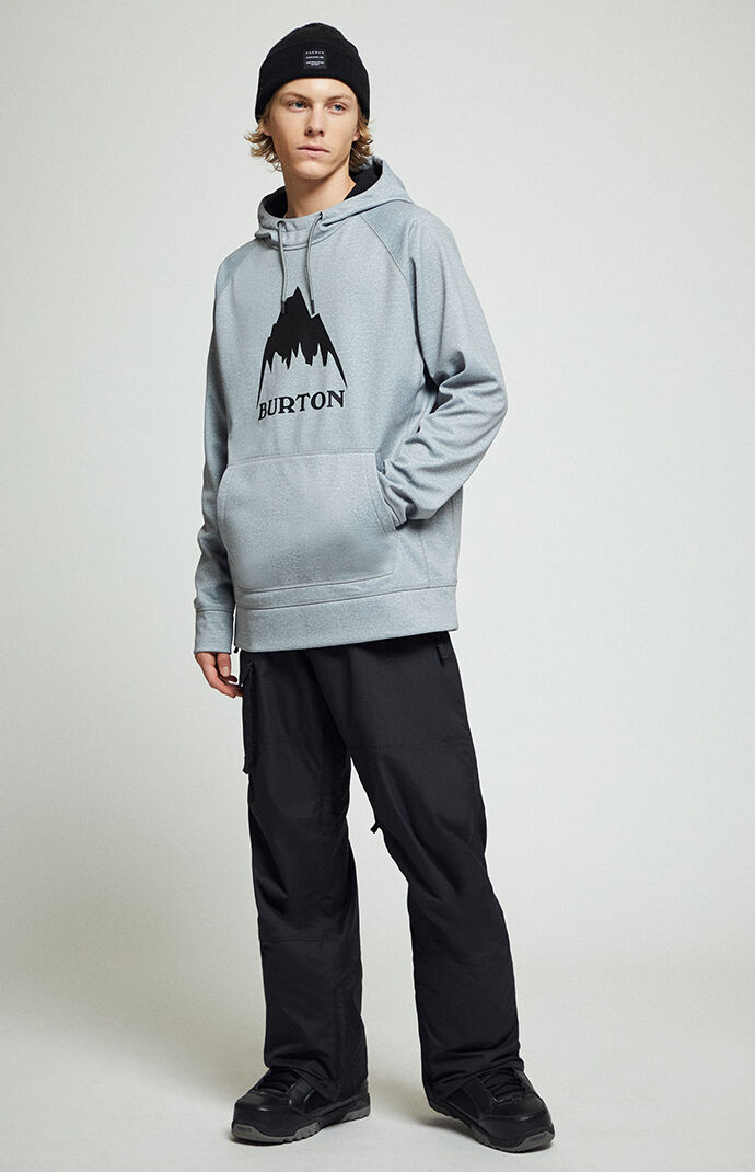 Heather Grey Crown Bonded Pullover Hoodie