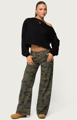 Aveline Off Shoulder Light Sweatshirt image number 4