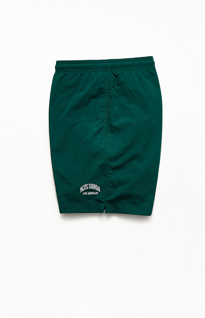 Collegiate Solid Swim Trunks