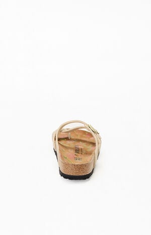 Birkenstock Women's Mayari Printed Footbed Sandal Sandcastle image number 3