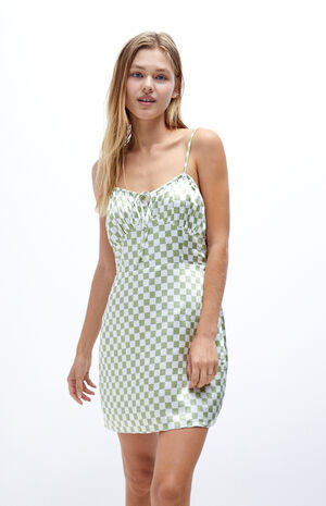 Satin Corset Mini Dress image number 1