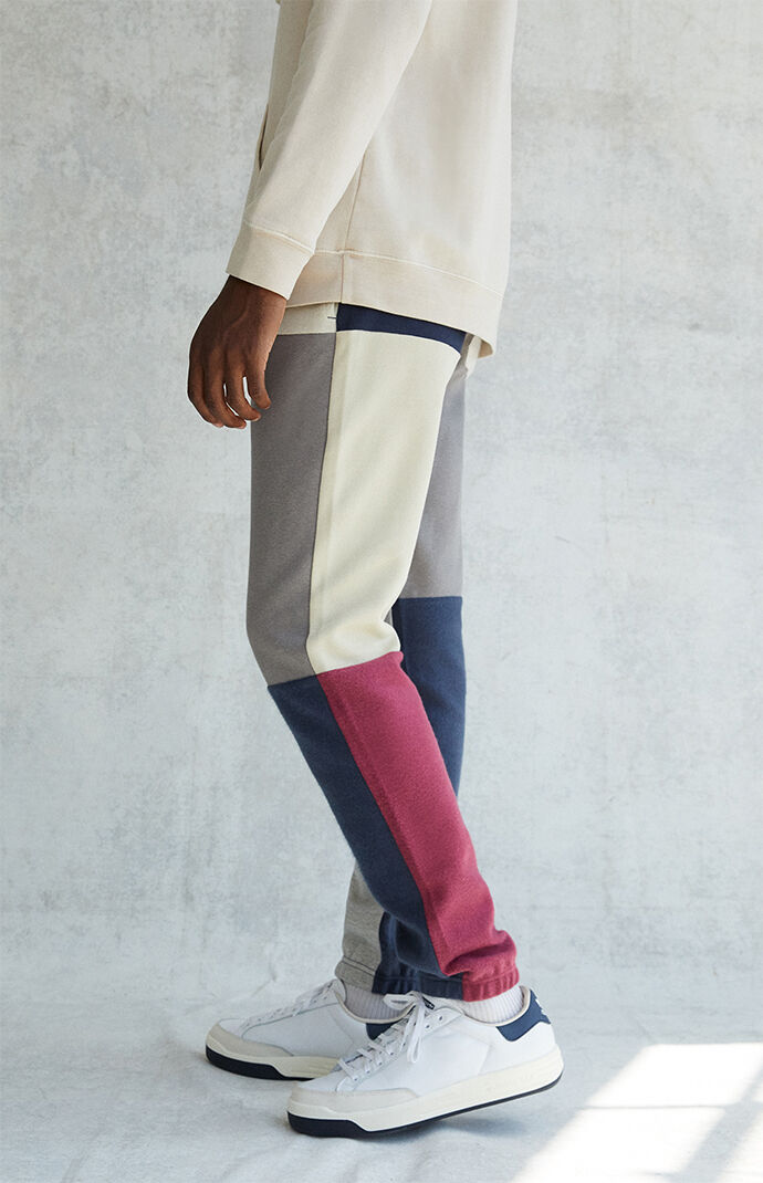 Basic Patchwork Sweat Pants