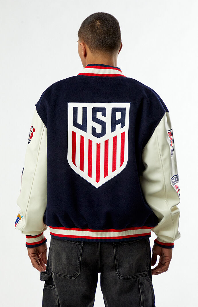 US Soccer x Jeff Hamilton Varsity Jacket | Pacsun