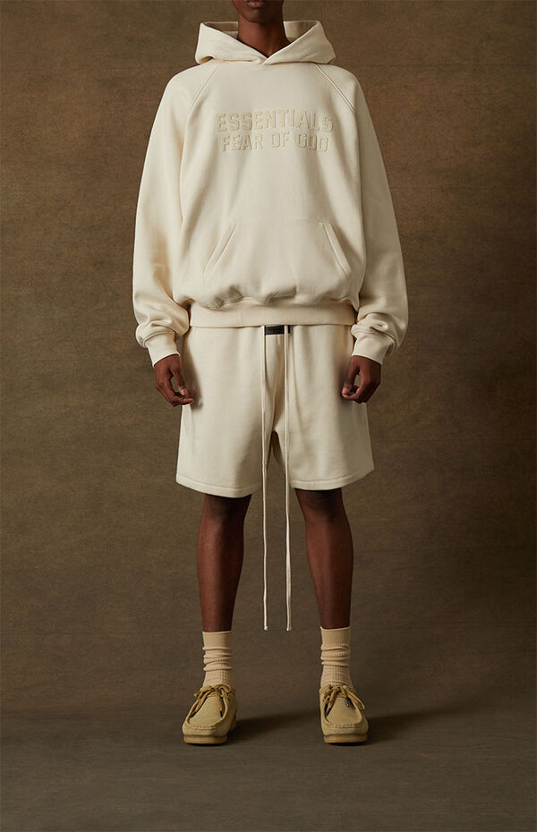 Fear of God Essentials Egg Shell Relaxed Sweat Shorts PacSun