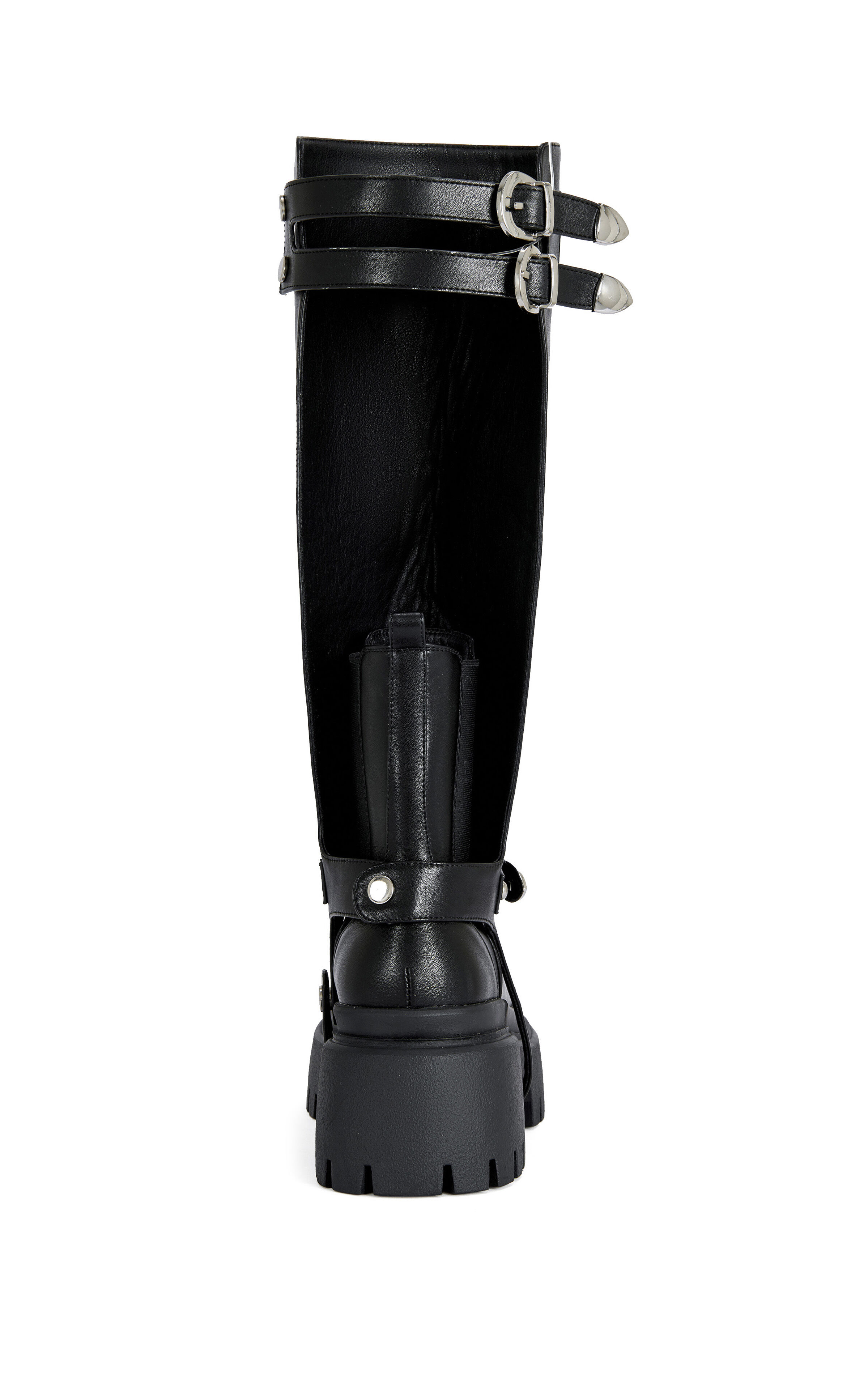 AZALEA WANG Women's Rampage Black 2-Way Combat Boots