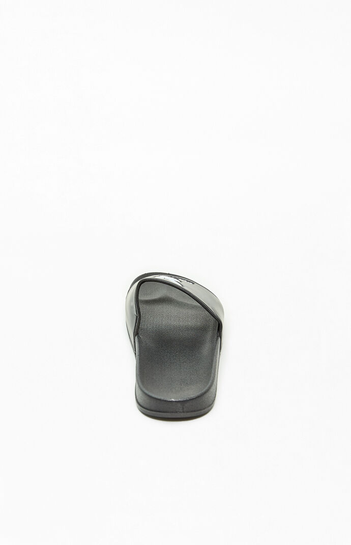 x Playboy Black Slide Sandals