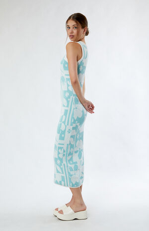 Lacy Intarsia Knit Midi Dress image number 3