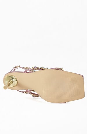 Women's Khai Pink Stiletto Sandals image number 5