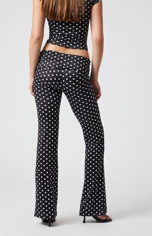 Polka Dot Flare Pants image number 4