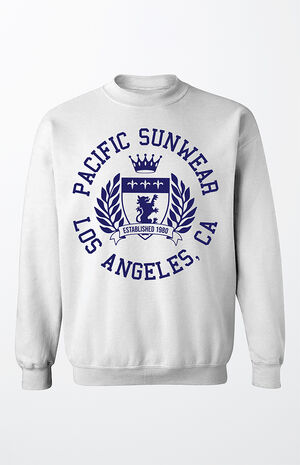 Pacific Sunwear Shield Circle LA Crew Neck Sweatshirt image number 1