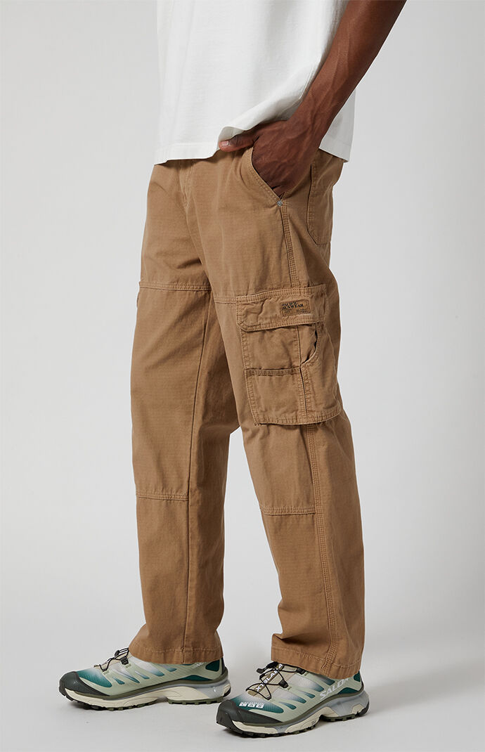 Pacsun Tan Ripstop Baggy Cargo Pants | PacSun