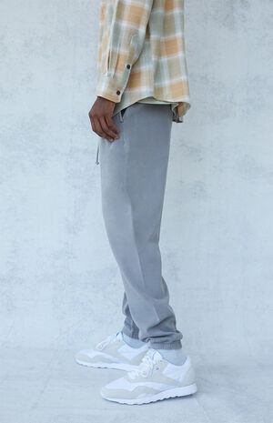 Dark Gray Basic Fleece Sweatpants Dark Gray Basic Fleece Sweatpants image number null