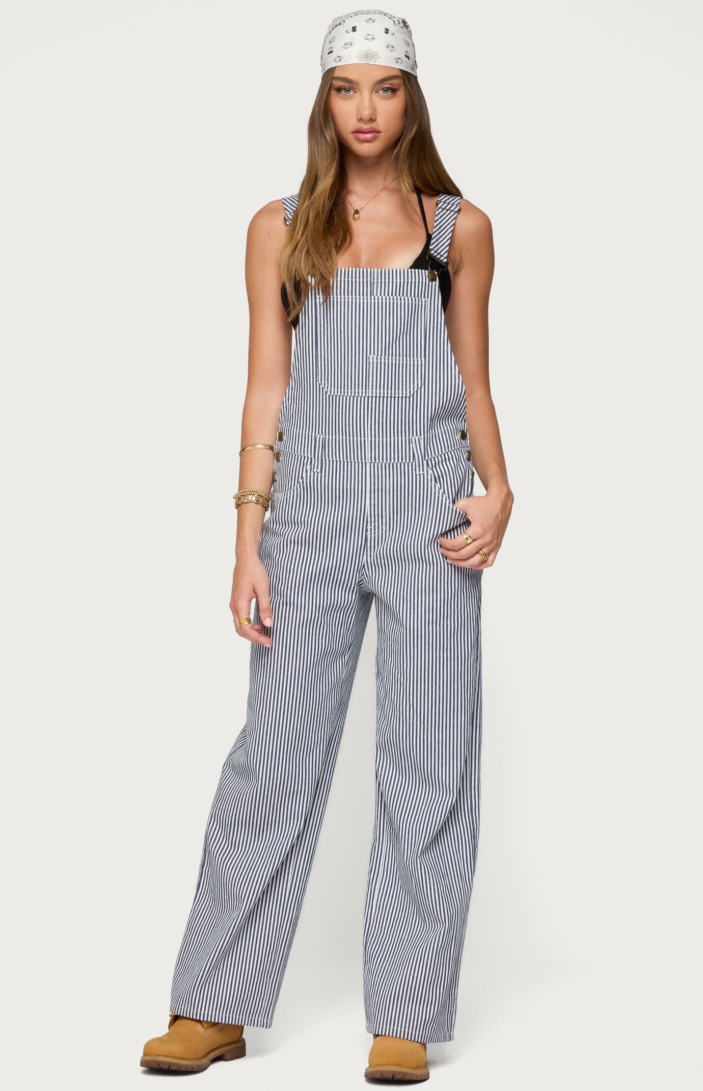 Edikted Tamsin Striped Overalls