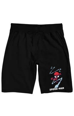 Marvel Universe Chibi Spider-Man Sweat Shorts image number 1