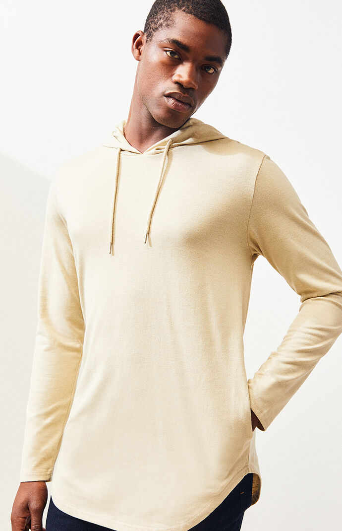 Leroy Hooded Long Sleeve Scallop T-Shirt