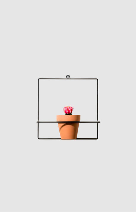 Black Square Wall Planter