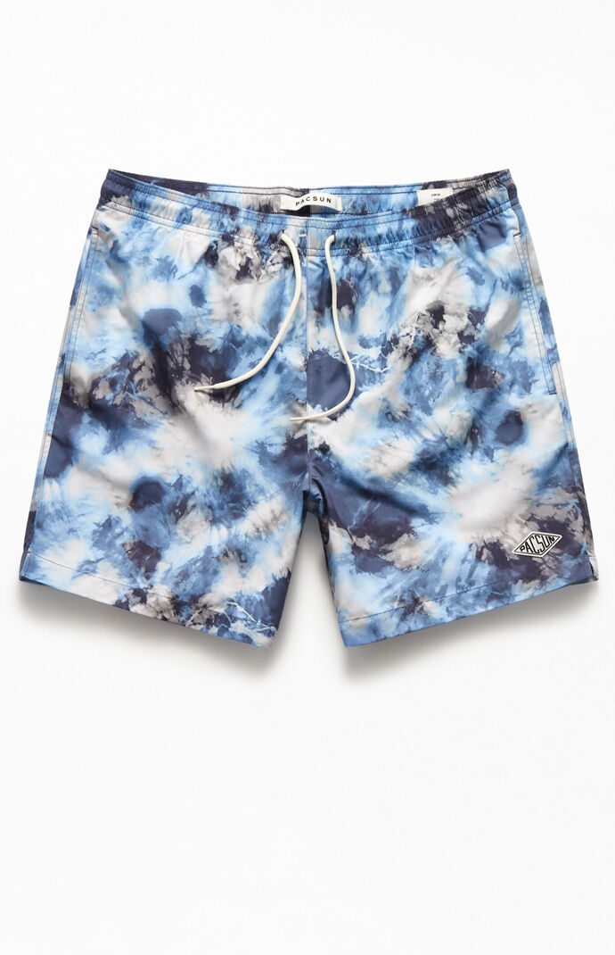 Mixed Dye Effects 17" Swim Trunks