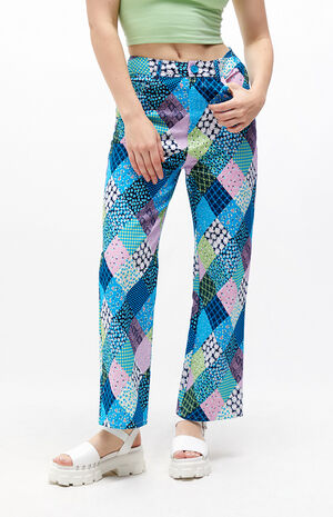 Organic Patchwork Print Trousers image number 1