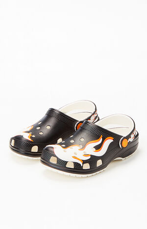 Kids Classic Glow-in-the-Dark Flames Clogs image number 3