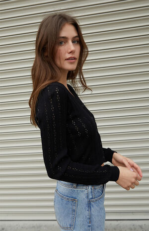 Black Shannon Cardigan image number 3
