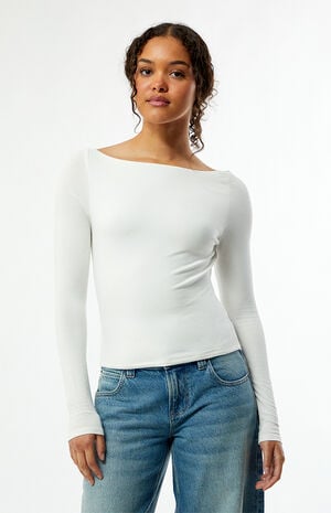 Shaina Long Sleeve Boat Neck Top image number 2