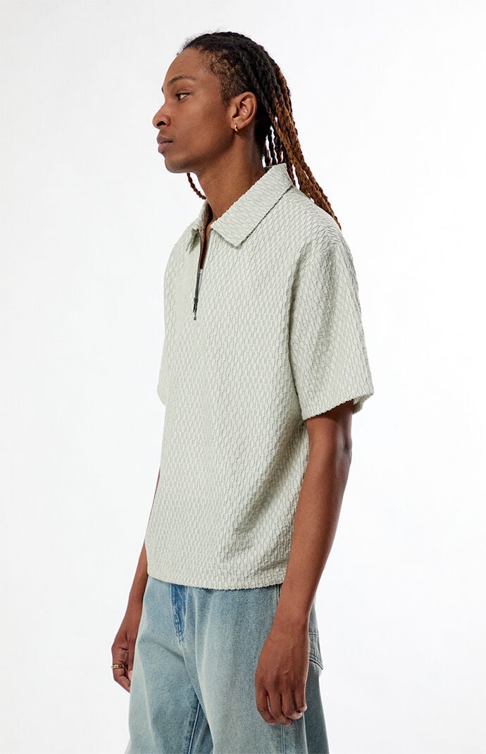Pacsun Nomad Green Quarter Zip Shirt