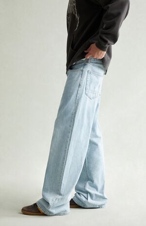 Blake Extreme Baggy Jeans Drawstring Light Indigo image number 4