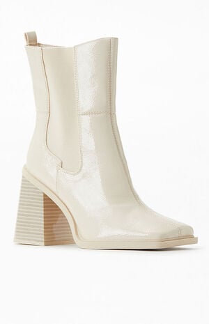 Women's Cream Lauren Boots image number 1