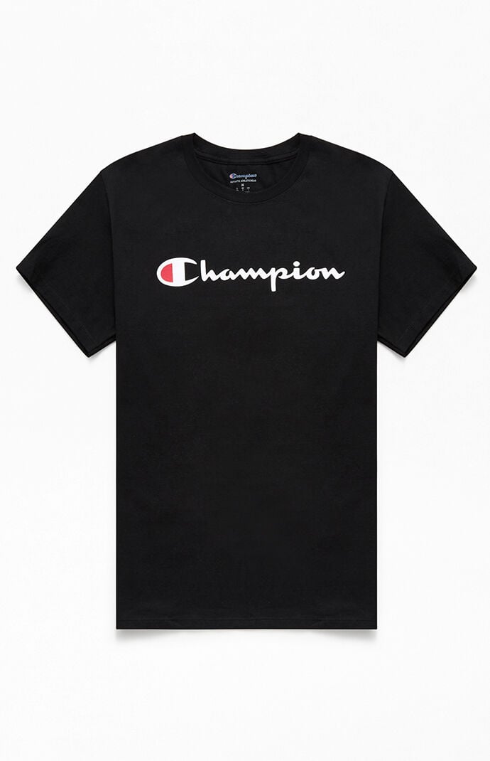 black champion tee shirt
