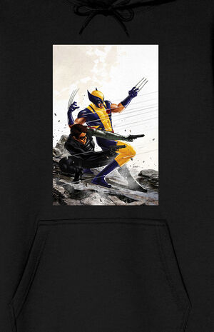 Marvel Comics Wolverine Cover Art Long Sleeve Hoodie image number 2