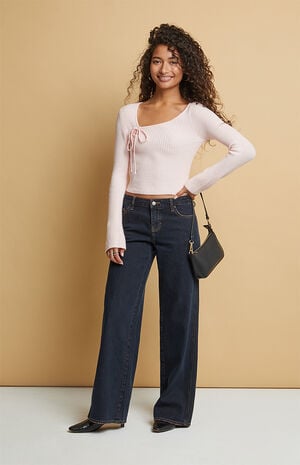 Sophia Asymmetrical Tie Sweater image number 4