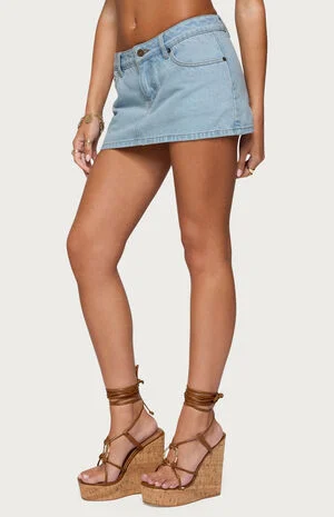 Camelia Denim Mini Skort image number 2