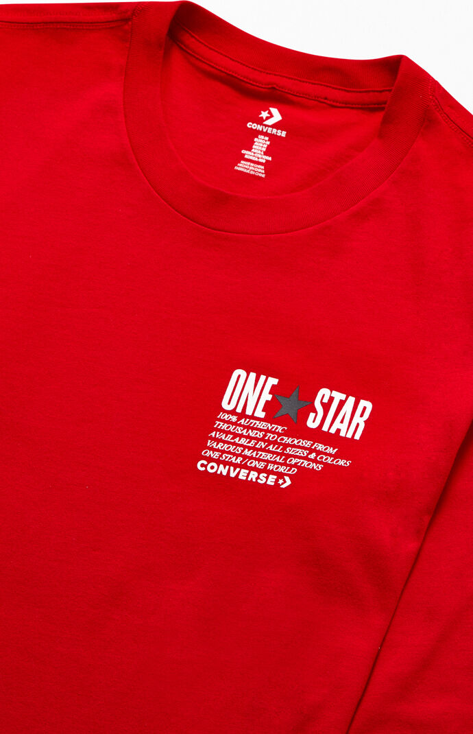 One Star Wordmark Long Sleeve T-Shirt