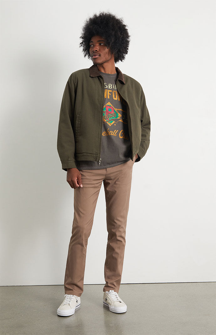 PacSun Khaki Slim Chino Comfort Stretch Pants PacSun