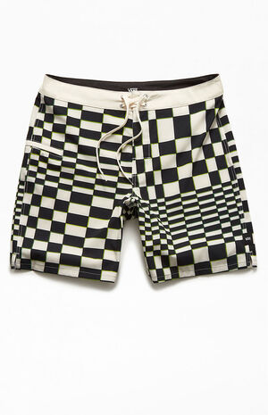 Skewed Checker 18" Boardshorts image number 1