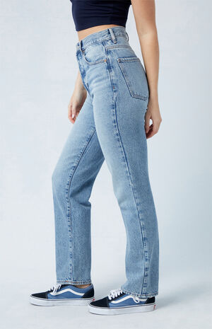 Eco Light Blue Dad Jeans image number 2