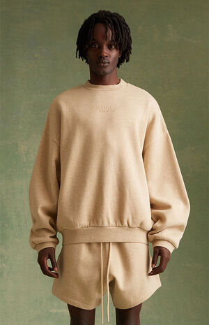 Gold Heather Crew Neck Sweatshirt image number 1