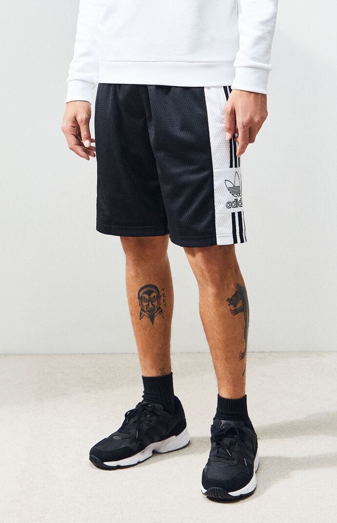 Black Mesh OTLN Active Shorts